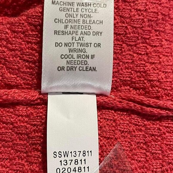 J. Jill Medium Red Top Tunic Crew Neck - Picture 6 of 6